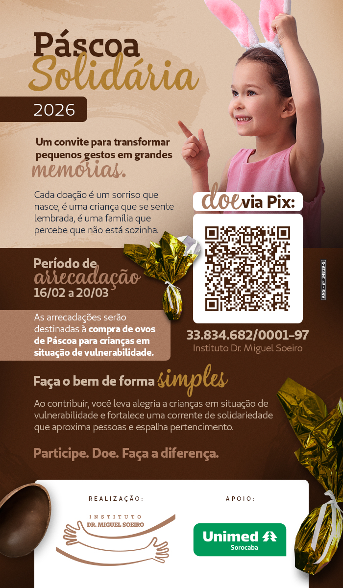 Cartaz Campanha Páscoa Solidária - Todos os Públicos